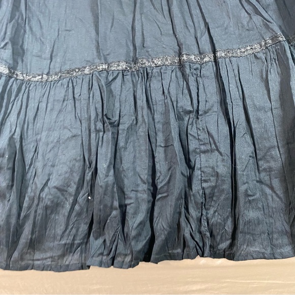 Boho Rafaella Full Midi Skirt Black Beaded Festival Aline Bohemian Size … - Picture 7 of 11